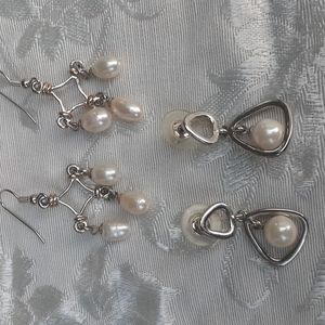 Faux Pearl Earrings